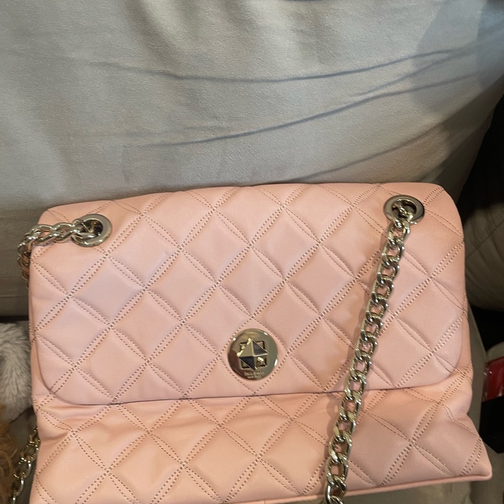 Kate Spade Blush Quilted Shoulder Bag BRAND NEW ROSE SMOKE